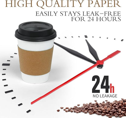 Ginkgo 100 Pack 12 oz Thickened Coffee Cups - Image 2