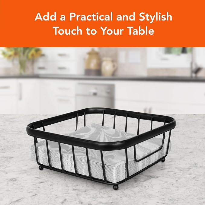 Spectrum Ashley Flat Napkin Holder Basket - Image 2