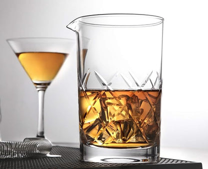 Hiware Professional 24 Oz Cocktail Mixing Glass, Thick Bottom Seamless Crystal - Image 5
