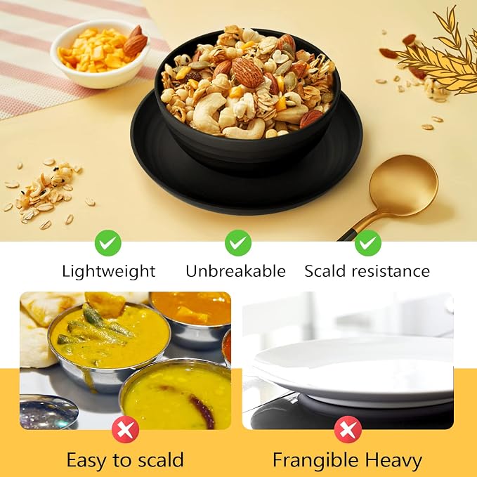 Teivio 32-Piece Plates and Bowls Sets - Image 5
