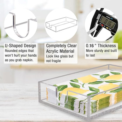 Acrylic Napkin Holder, Napkin Tray - Image 5
