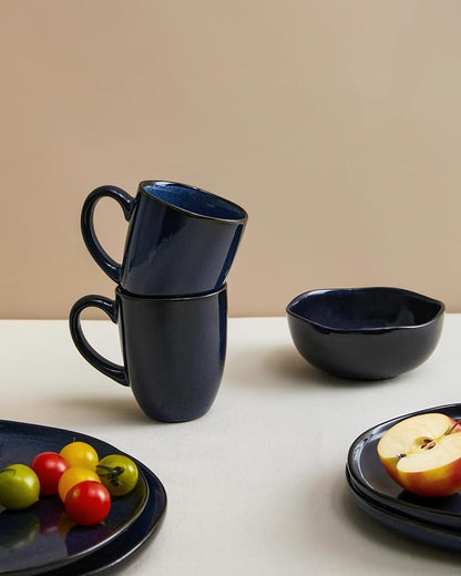 Pokini Coffee Mug 15 oz, Ceramic Coffee Mugs Set of 4, Reactive Glaze Mug - Image 3