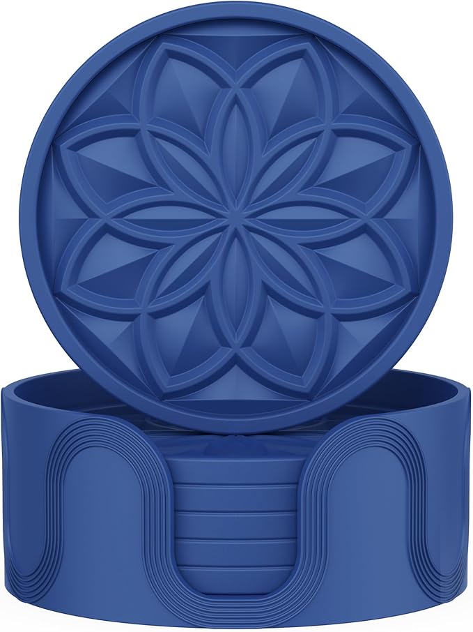 HFHOME Silicone Coasters Set by HFHOME