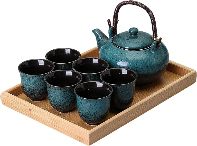 KEYDUACU Japanese Porcelain Gongfu Tea Set, Chinese Asian Style by KEYDUACU
