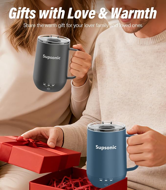 Supsonic - 16oz Self Heating Coffee Mug, Smart Heated Coffee Mug Faster - Image 5