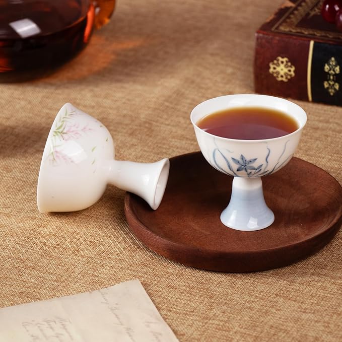 KAMMAK Tea Cup, 2.5oz Small Tea Cups Set of 2, Chinese Kungfu Tea Cups - Image 3