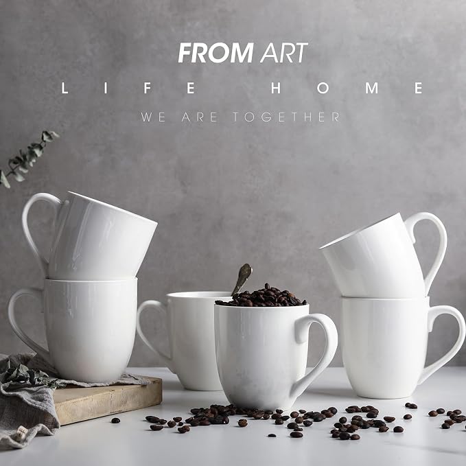 Coffee Mugs Set of 6, 16Oz Large Ceramic Mugs - Image 4