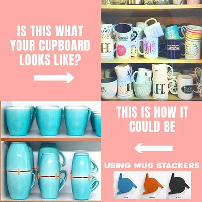 Mug Stackers for Kitchen Cabinets, Coffee Cup Stacker 6-Pack, Individual - Image 4