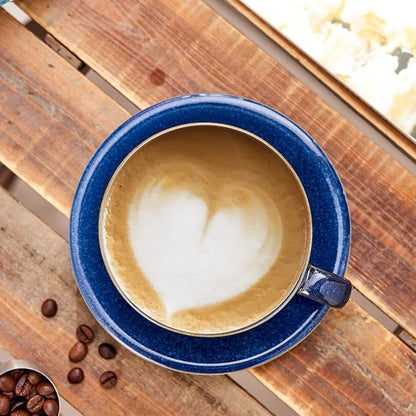 Coffeezone Vintage Design 12 oz Ceramic Latte Art Cappuccino Barista Cup - Image 2