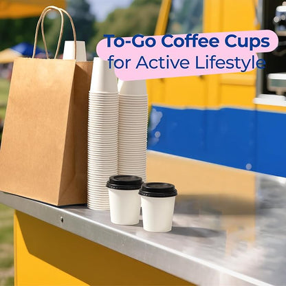 Fit Meal Prep 100 Pack 6 oz Disposable Coffee Cups - Image 7