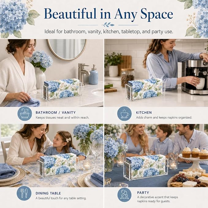 LveSunny Vertical Acrylic Napkin Holder, Space-Saving Guest Towel Holder - Image 7