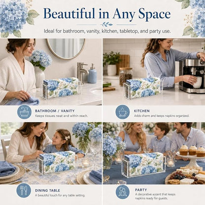 LveSunny Vertical Acrylic Napkin Holder, Space-Saving Guest Towel Holder - Image 7