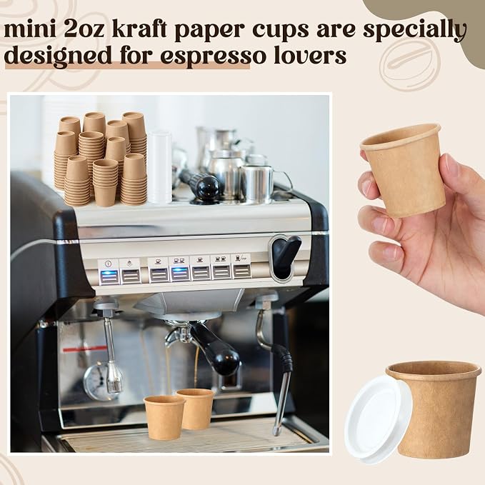 100 Sets 2 oz Disposable Espresso Cup - Image 6