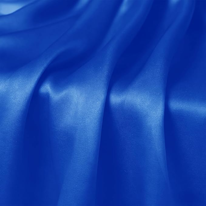 2 Pack Royal Blue Satin Table Runner 12 x 108 Inch | Ruffle Design, Luxurious - Image 6