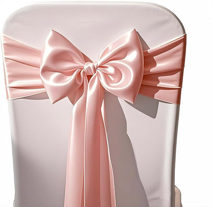 Pack of 10 Satin Blush Pink Table Runners 12 x 108 Inches - Image 5