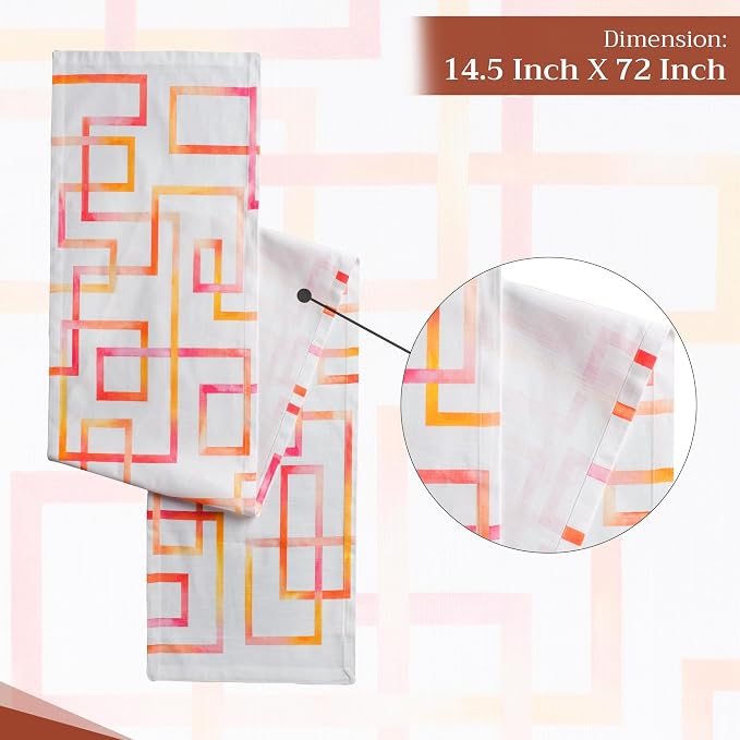 Maison d' Hermine Table Runner 100% Cotton 14.50" x 72" | Table Runners 72 - Image 4
