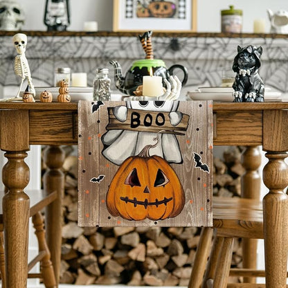 Artoid Mode 210 GSM Halloween Table Runner 13x72 Inch Home Party Decor | - Image 2