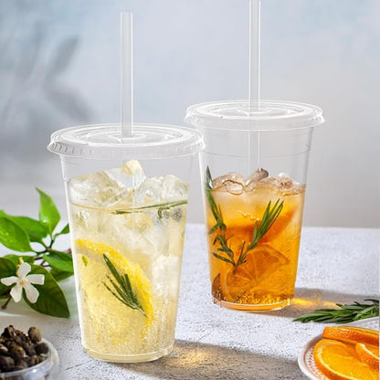Dealusy 100 Pack - 20 oz Clear Plastic Cups - Image 5