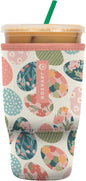 Sok It JavaSok Iced Coffee & Cold Soda Insulated Neoprene Cup Sleeve (Hidden Treasures, Large: 30-32oz)