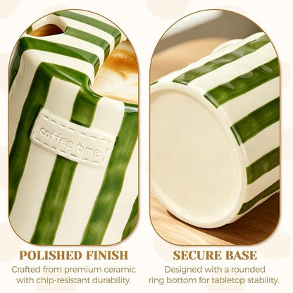 Ceramic Coffee Mug Novelty Ceramic Travel Mug Cute Espresso Cups To Go - Image 5