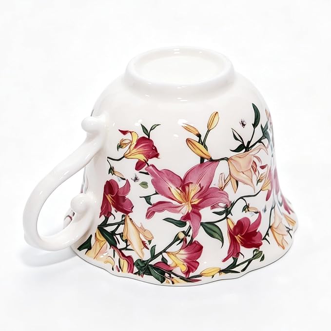 Bone China Tea Cup and Saucer Set - Image 3