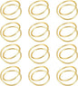 12 Pieces Gold Napkin Rings Metal Spiral Sliver Pink Napkin Rings Buckles by TecUnite