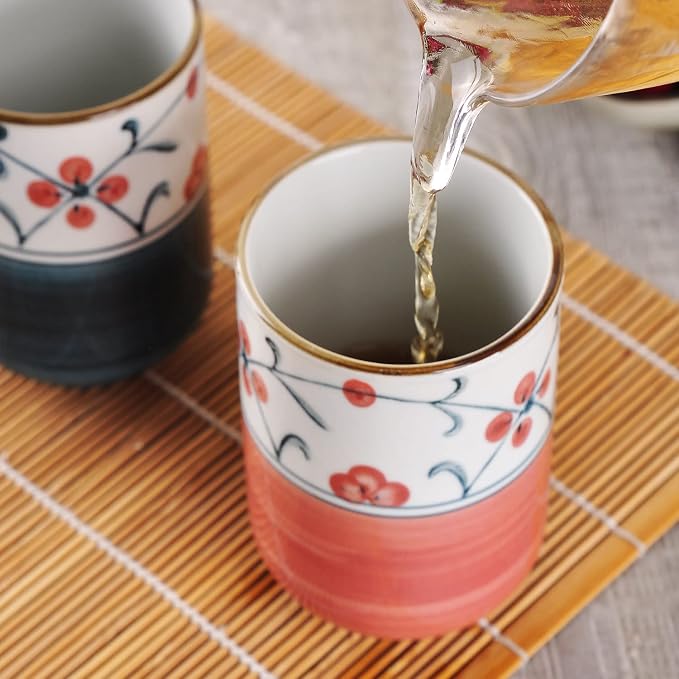 WHJY 10oz Transitional Chinese/Japanese style Handle-less Ceramic Tea cups - Image 3