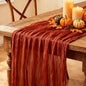 3Pcs Fall Table Runner, 10FT Thanksgiving Cheesecloth Table Runner 35*120inch by Miucat