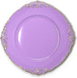 allgala Heavy Quality Round Charger Plates - Chargers for Dinner Plates - Set of Charger Plates for Table Decor - Ideal for Weddings, Thanksgiving Parties & Holidays - Floral Lavender (13-Inch 6-Pack)