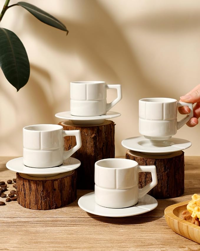 Ceramic Coffee Mugs Set of 4, Coffee Cups - Image 3