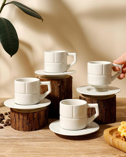 Ceramic Coffee Mugs Set of 4, Coffee Cups - Image 3