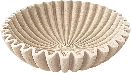 OAKOA Large Decorative Bowl for Home Decor - Purse Bowl Decor - Key Bowl for Entryway Table - Coffee Table Bowl - Organic Modern Home Decor