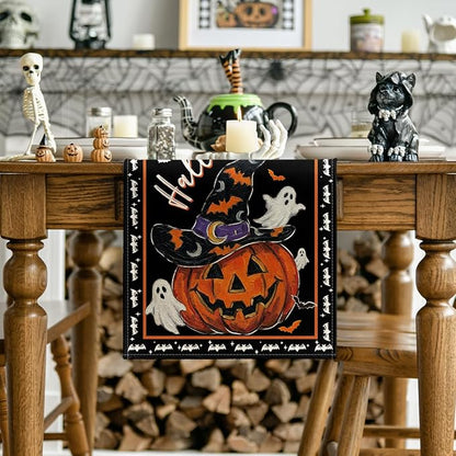 Artoid Mode 210 GSM Halloween Table Runner 13x108 Inch Home Party Decor | - Image 2