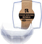 R-kay 6 Pack Square Plastic Serving Bowls by R-KAY