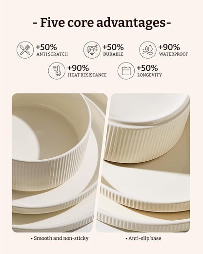 Line Porcelain Dinnerware Set, dish set - Image 5