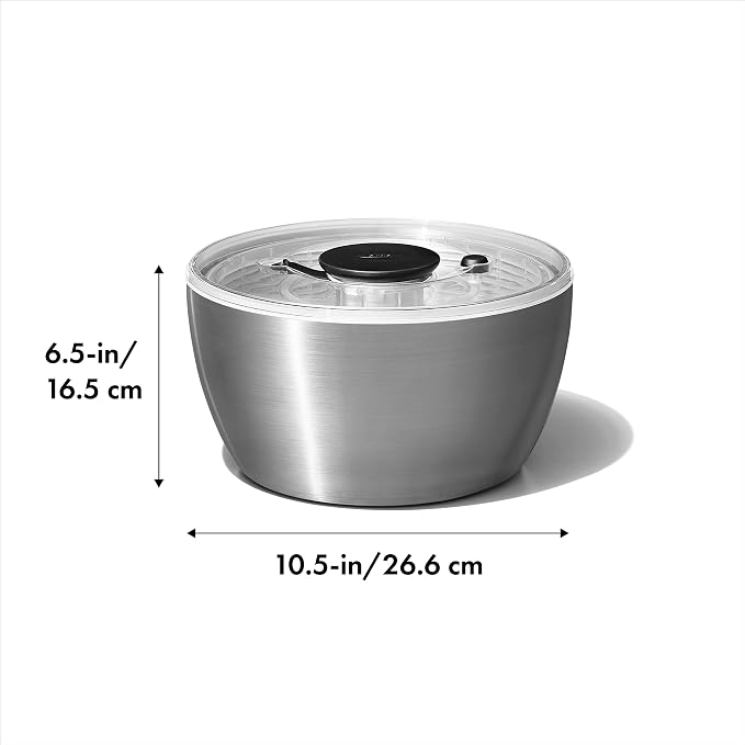 OXO Steel Salad Spinner - Image 2