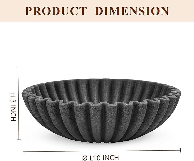 Large Decorative Bowl, Modern Handicraft Bowls - Image 2