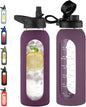 CIVAGO 40 oz Glass Water Bottle by CIVAGO