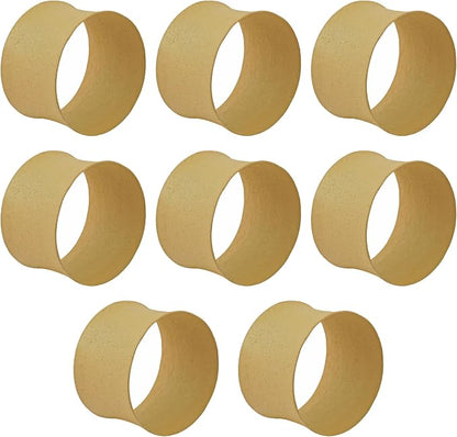 ITOS365 Cream Napkin Rings Set of 12, Round Metal Napkin Ring Holder, Napkin - Image 4