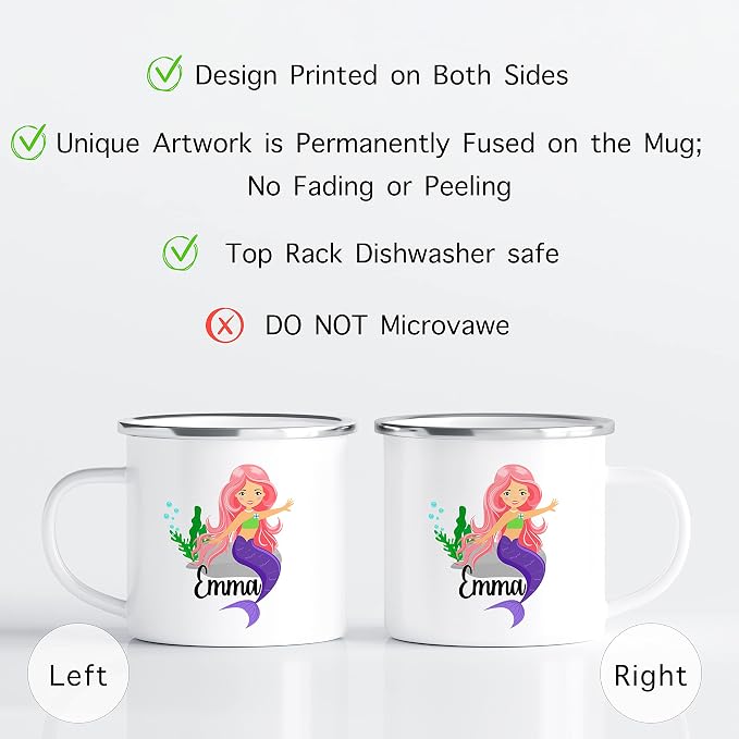 Personalized Mug for Kids, Girls | Customized Hot Chocolate, Coffee & Milk Cup - Image 2