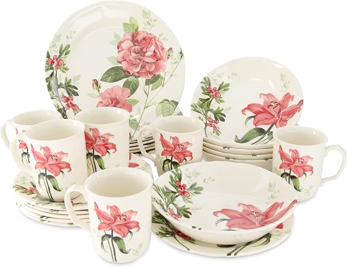 24-Piece Porcelain Dinnerware Set - Image 5