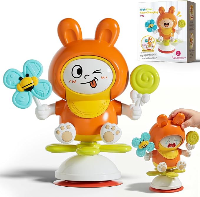 Suction Spinner Toy, High Chair Sensory Toy by PANITU