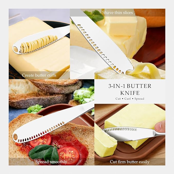 Butter Spreader Knife 4 Pcs Stainless Steel Butter Knife - Image 3