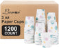 Lamosi 1200 Pack 3 oz Bathroom Cups, Small Disposable Paper Mouthwash Cups | by BuyNow