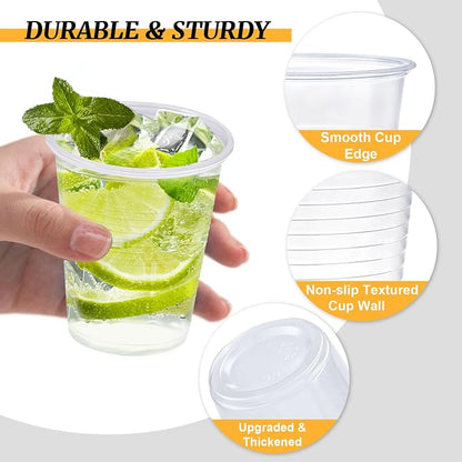 Clawsoff 5 oz 1500 Pack Plastic Cups Clear Disposable Small Bathroom Cups | - Image 3
