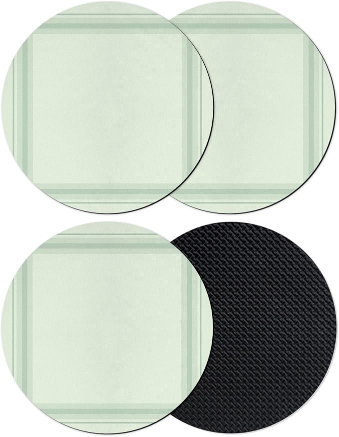 Sage Green Coasters Set of 4 Absorbent Coasters by Unknown