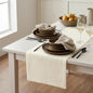 Solino Home 100% Pure Linen Dining Table Runner Ivory, Fete 14 x 108 in | Table by SolinoHome