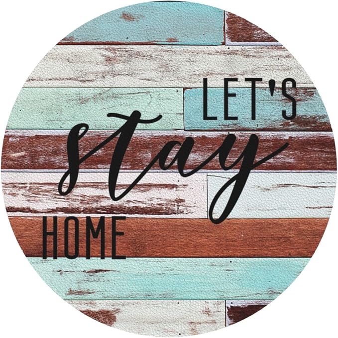 Farmhouse Wooden Home Coasters Set of 6 Coasters - Image 2