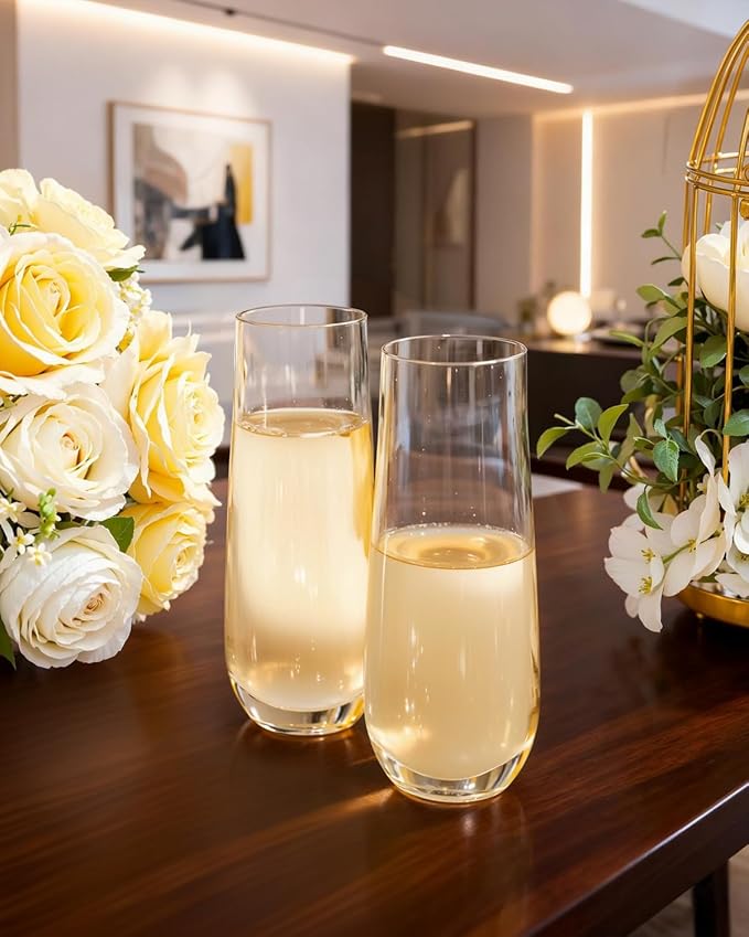 Ciaell 48 Pack Plastic Champagne Flutes - Image 8