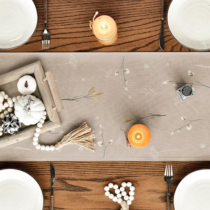 Artoid Mode 210 GSM Fall Table Runner 13x36 Inch Home Party Decor | Pumpkins - Image 4